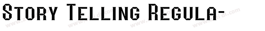 Story Telling Regula字体转换